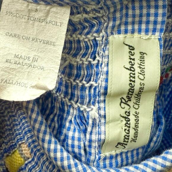 Amanda Remembered Smocked Gingham Back To School Dress - Picture 3 of 6